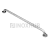 Поручень настенный прямой, L=1000 мм, Ø32 мм, AISI 304, GRIT 600