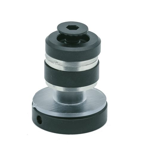 Крепление (449 BLC) трека 30×10 к стеклу, Черный мат