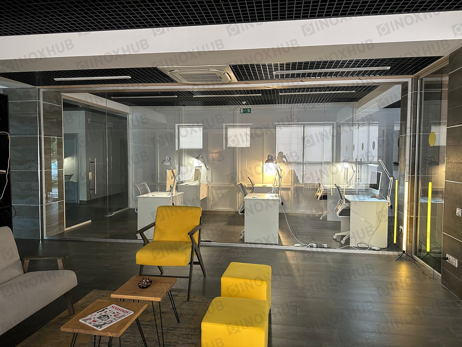 Проект стеклянные офисные перегородки в г. Ставрополь