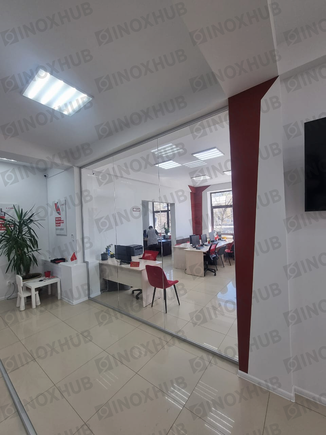 Проект стеклянные офисные перегородки в г. Ставрополь