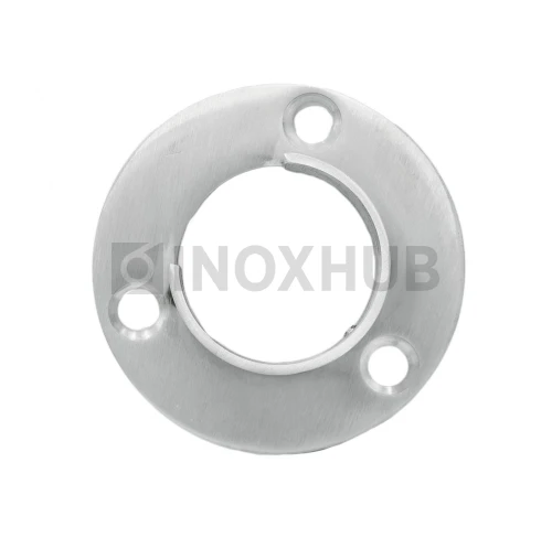 Фланец для поручня с пазом, Ø48.3 мм, AISI 304, GRIT 320