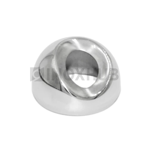 Соединение поручня со стойкой под 30°, Ø38.1 мм, AISI 304, GRIT 320