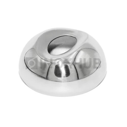 Соединение поручня со стойкой штамп. под 90°, Ø50.8 мм, AISI 316, GRIT 600