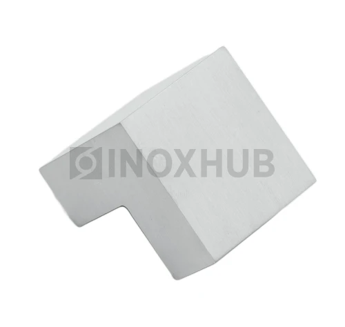 Соединитель штанги 90° (340 SSS), штанга 30×10 мм, нерж. сталь матовая