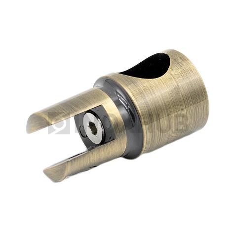 Держатель стекла (914А Bronze) торцевой, штанга Ø19 мм, под Бронзу