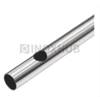 Труба с перфорацией Ø12.3 шагом 110 круглая, AISI 201, A554, 25×1×6000, GRIT 600