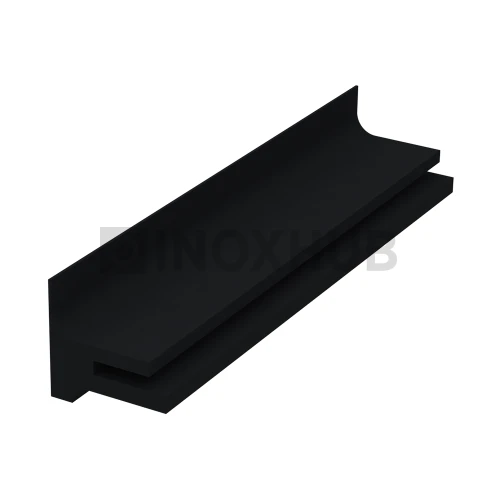 Уплотнитель 4 мм на нащельник к несущему профилю, ЧЕРНЫЙ