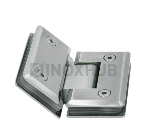 Петля (302 SC) стекло-стекло 135°, матовый хром