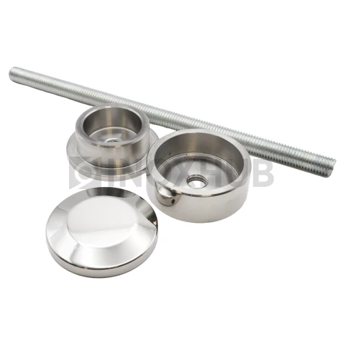 Точечный стеклодержатель с доп. регулировкой, стекло 6.0-30.0 мм, М10, AISI 304, GRIT 600