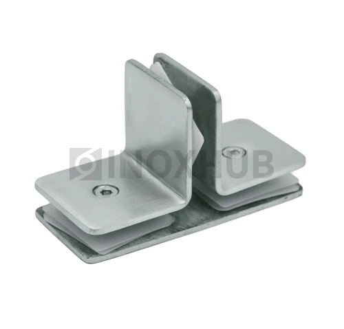 Коннектор (737 SSS) 3 стекла (без фаски), нерж. сталь матовая