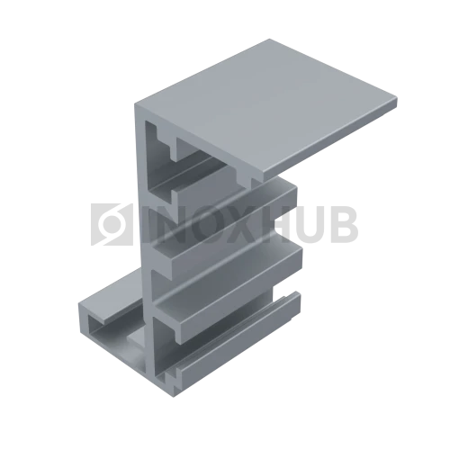 Комплект (802-6000 AL) Z-обр. дверной коробки, L=6120 мм, Анодированный алюминий 