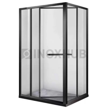Комплект душевой (500 BLC) со сменным положением полотна, Черный мат