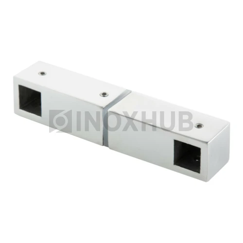 Ручка регулируемая (660 PSS) под трубу 15х15 душевая, торцевой держатель, нерж. сталь полированная