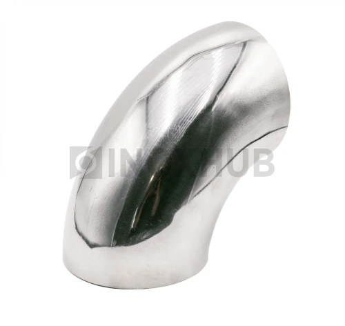 Отвод Ø101.6×2.0 мм, AISI 304, GRIT 600