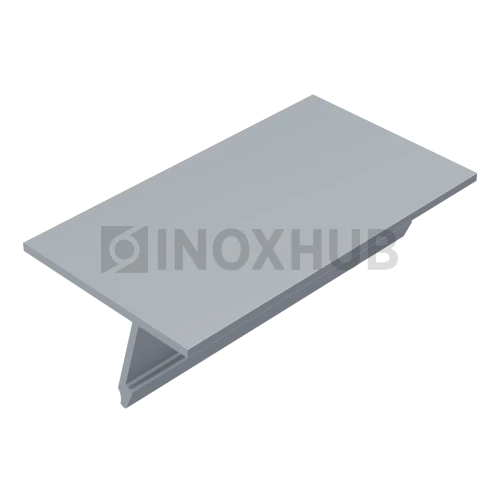 Крышка 28.5 на профиль 80/102/106 для стекла 10-12 мм, L=6000, Анодированный алюминий