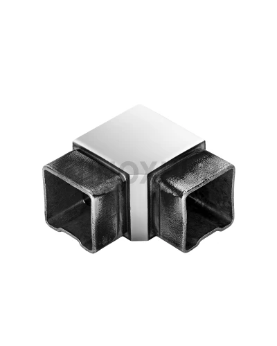 Отвод литой со вставками, 40×40 мм, AISI 304, GRIT 600