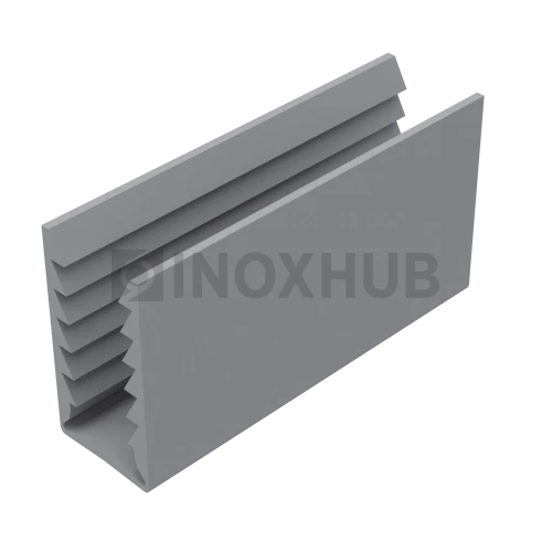 Уплотнитель в профиль 587 (30×17), ПВХ серый, 1 пог.м