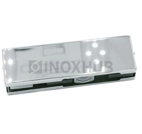 Фитинг верхний (120 PSS), стекло 10-12 мм, нерж. сталь полированная