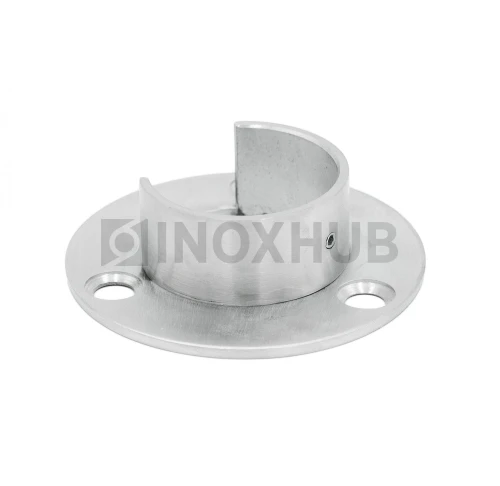 Фланец для поручня с пазом, Ø48.3 мм, AISI 304, GRIT 320