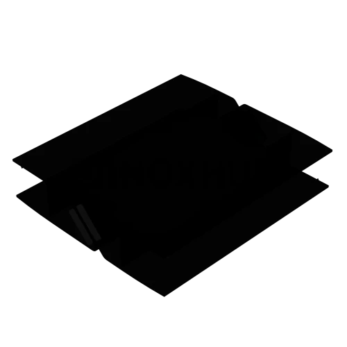 Профиль (210-8 BLC) магнит 90º/180º, L=2200 (1компл/2 шт), стекло 8.0 мм, ПВХ Черный мат