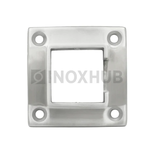 Фланец для поручня с пазом, 40.0×40.0 мм, AISI 304, GRIT 320