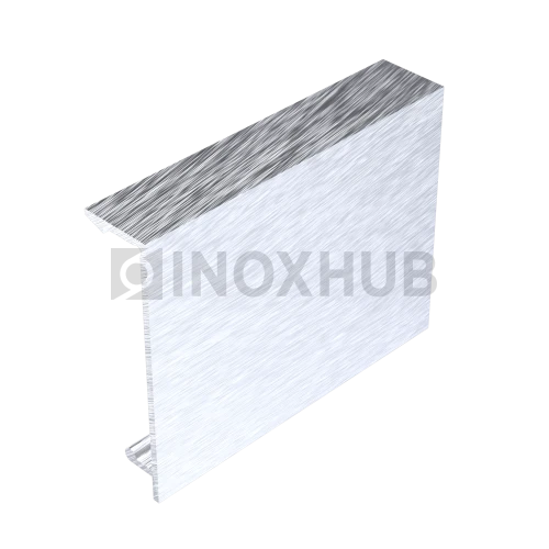 Крышка (40К Al) на профиль 40 зажимной, кратно 3 м, не анодированный алюминий