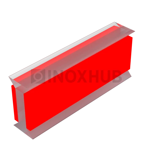 Профиль (220-10) межстекольный самоклеящийся, L=3000, стекло 10.0 мм, ПВХ прозрачный