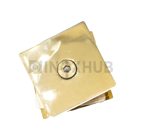 Коннектор (721-1 Gold) стекло-стена, 1 отверстие, под Золото