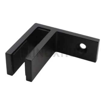 Стеклодержатель под 90º стекло-стена, стекло 10.0-12.0 мм, AISI 304, Черный мат