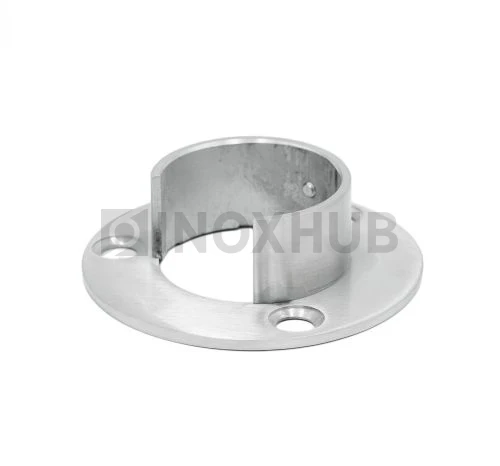 Фланец для поручня с пазом, Ø48.3 мм, AISI 304, GRIT 320