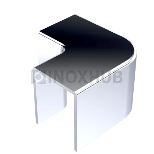 Уголок 90° (766 PC) для профиля 756, пластик хром