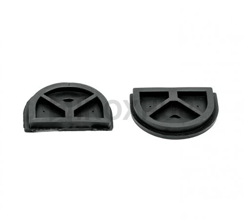 Комплект уплотнительных резинок в полукруглый стеклодержатель штамп. (1 компл/2 шт), стекло 10.0 мм