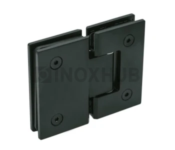 Петля (303 BLC) стекло-стекло 180°, нерж. сталь Черный мат