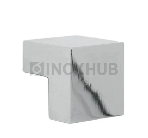 Соединитель штанги 90° (340 PSS), штанга 30×10 мм, нерж. сталь полированная