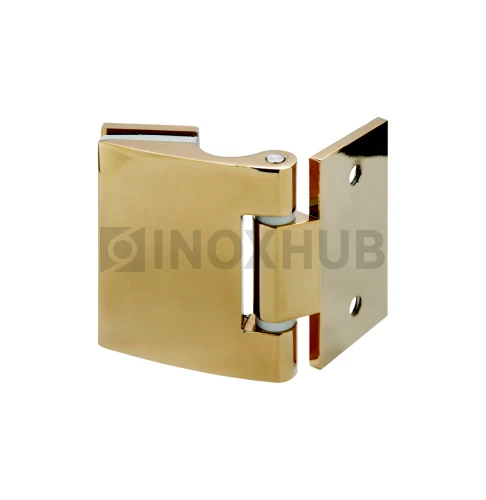 Петля (513 Gold) стена-стекло, открывание наружу, под Золото