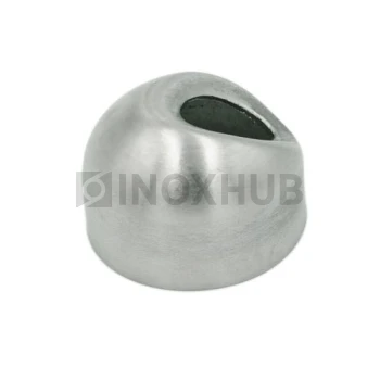 Соединение поручня со стойкой под 30°, Ø25.4 мм, AISI 304, GRIT 320