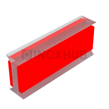 Профиль (220-10 CL) межстекольный самоклеящийся, L=3000, стекло 10.0 мм, ПВХ прозрачный