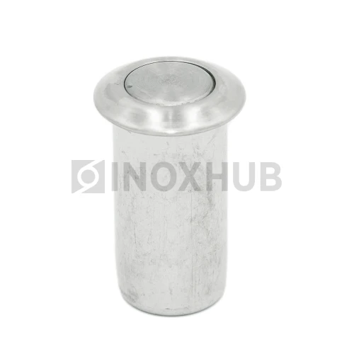 Ответная часть (153 SSS) в пол для замка с круглым ригелем, с подпружиненной крышкой, нерж. сталь матовая