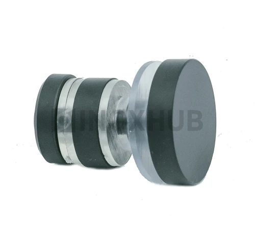 Крепление (449 BLC) трека 30×10 к стеклу, Черный мат