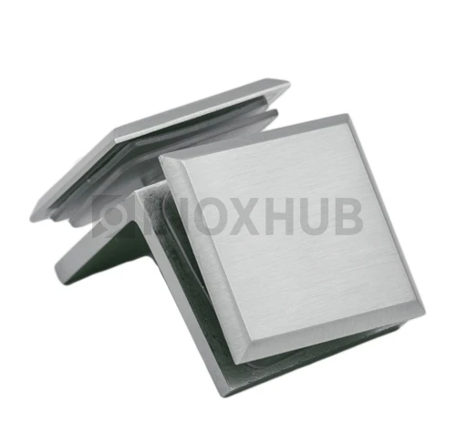 Коннектор (725 SC) стекло-стекло 90°, матовый хром