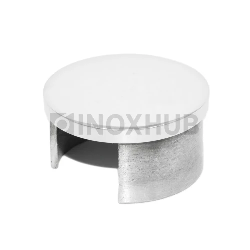 Заглушка для поручня с пазом, Ø48.3 мм, AISI 304, GRIT 600