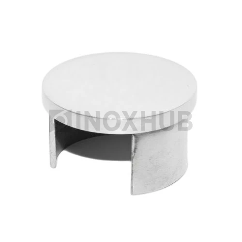 Заглушка для поручня с пазом, Ø42.4 мм, AISI 304, GRIT 600