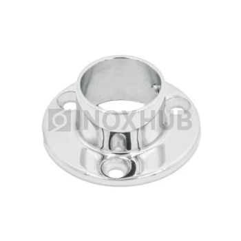 Фланец настенный литой, Ø25.4 мм, AISI 304, GRIT 600