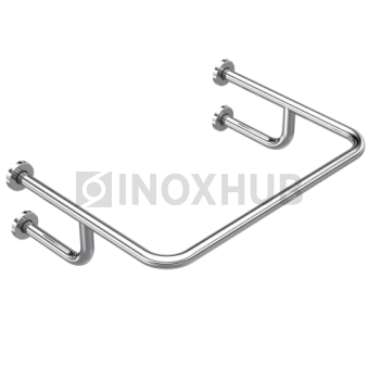 Поручень для раковины настенный, 720×520 мм, Ø32 мм, AISI 304, GRIT 600