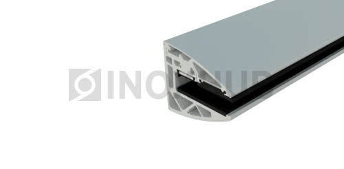 Профиль НАБОР для КОЗЫРЬКА с крышками (обновлённая версия), кратно 6 м, Анодированный алюминий