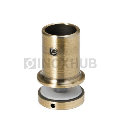 Держатель стекла (906 Bronze), через отверстие, штанга Ø19 мм, под Бронзу