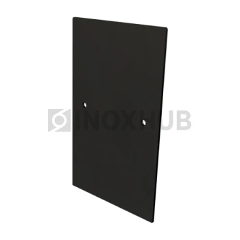 Торцевая заглушка на профиль 102, Анодированный алюминий, Черный мат