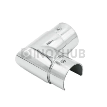 Отвод для поручня с пазом, Ø42.4 мм, AISI 304, GRIT 600