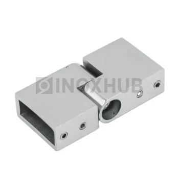 Соединитель штанги (344 PSS) поворотный, штанга 30×10 мм, нерж. сталь полированная