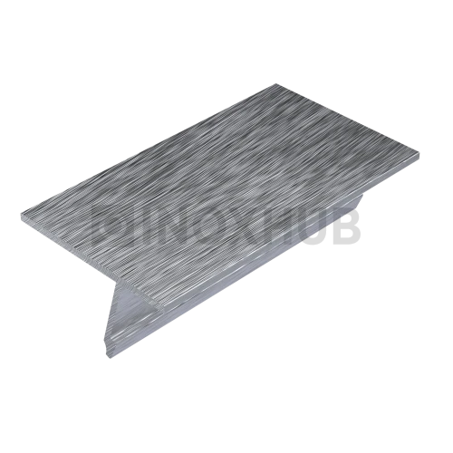 Крышка 28.5 на профиль 80/102/106 для стекла 10-12 мм, L=6000, не анодированный алюминий